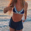 Gehaakte badmode voor dames Gebreide badpakken Neopreen bikini Beachwear Boho-stijl badpak Tweedelige badpakken 220226323w217L