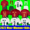 2022 Maglia da calcio Portogallo Bruno FERNANDES DIOGO J. DANILO Joao Felix 22 23 Maglia da calcio BERNARDO RONALDOS adulto Uomo Donna Bambini Kit divise