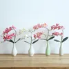 الزهور الزخرفية اللاتكس زهرة زهرة phalaenopsis السحلية لمسة حقيقية اللمس الفراشات الاصطناعية الفاكهة الجذعية النباتية المركزية السيليكون 4