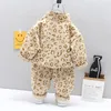 Ensembles de vêtements Printemps Automne Enfants Mode Vêtements Bébé Garçons Filles Veste Pantalon 2 Pcs / ensembles Enfants Toddler Vêtements Infantile Coton Survêtement 220916