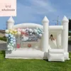 Sprzedaż Bounce House Jumper Wedding nadmuchiwane białe sprężyste z slajdowym zamkiem COMBO BOUNCER SKOKING DLA DZIECI