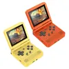 Портативные игровые игроки v90 3-дюймовая экрана IPS Flip Handheld Console Dual Open System Game Console 16 Simulators Retro PS1 Kids Gift 3D New Game T220916