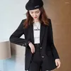 Garnitury damskie 2022 Casual Blazer Kurtka Kurtka morelowa Biuro Business Ladies Coat