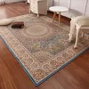 Teppiche im persischen Stil für Wohnzimmer, luxuriöse Schlafzimmerteppiche und klassische türkische Arbeitszimmer-Bodenmatte, Couchtisch-Bereichsteppich