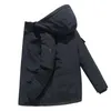 Herrenjacken Männer Winter Down Jackets Parkas Jassen Chaquetas Oberbekleidung Wolf Fell Kapuze Manteaus Wyndhams Jacke Mantel Briefe gedruckt ausgelöst kanadischen Gänsemantel