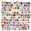 Charms 100 Pcs Whole Mix Cartoon Shoes Charms Sile Soft Animal Cat Rabbit Hole Slipper Accessories For Kids Gifts Croc Dr Seashellshop Dhvsd