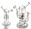 glass bongs Hookahs water pipes with sprinkle perc and round liner perc pyrex oil burner 2023