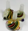 Rauchen Bunte Fancy Art Bowls Griff Trockenkräuter Tabakfilter Glasschüssel Wasserpfeife Bong 14MM 18MM Außengelenk Konvertieren Shisha Down Stem Zigarettenspitze