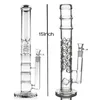 Nieuwste Glazen waterpijpen glazen bongs met Groene sprinkle perc en ronde liner perc en gear perc Ash Catcher 18mm