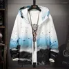 Men's Jackets #2500 Plus Size 7XL For Men Casual Loose Thin Jacket Coat Man Printing Long Sleeve Hooded Print Sunscreen Tops