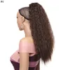 Claw Clip in Ponytail Hair Extension Soft Long Corn Wave Ponytail Synthetic High Temperature Silk Pony Tail