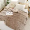 毛布マルチサイズベッド用ソフトウォーム冬の毛布ソリッドカラーコーラルフリーススローソファカバーベッド