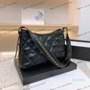 2022SS Women Gold Coin Classic Simple Tote Bag Diamond Plaid Leather Quilted Quilted Classe Cricked Fashion Bag Bolso Shopping Travel Presh 28cm