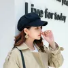 Basker och linne flickor Kl￤der Tillbeh￶r Koreansk version Autumn Winter Octagonal Hat Beret Women Sboy Caps Painter