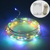 Strings 2/3/4/5/10M 20-100 LED Christmas Garland Silver Copper Wire String Lamp Fairy Lights For Holiday Year Wedding Decoration