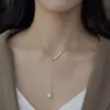 Классическая барочная жемчужная подвеска короткое ожерелье для женского модного ювелирного украшения натуральная клавиля Gilr Luxury Chain