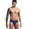 Underpants JOCKMAIL's Threaded Cotton Men's Panties Triangle Pure Sweat-absorbing Foreign Trade Underwearwholesale