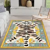 Tapijten flanellen tapijten voor woonkamer dieren tijgerbed zachte mat huis vloermatten kerstdecor tapijten tapis alfombra 220906
