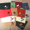 Hediye sargısı 12pcs/set büyük kartpostal mektubu kırtasiye kağıdı kraft zarfı düğün davetiyesi