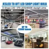 US Stock 8 pieds LED Bulbes ampoules à broche unique FA8 Base D Forme 120W 6000K