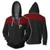 Sudaderas con capucha para hombre Star Voyager Command Cosplay Star Come Hoodie Trek Hoodie Alta calidad 3D Print Zipper Spring Jacket Sudaderas