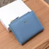 Klassieke metalen letter portefeuilles luxe merk zipper munt portemonnees kaarthouders beroemde designer mannen en dames koppeling zakken pocket dames korte portemonnee