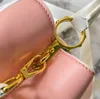 Dames kleuren handtassen streep crossbody tassen tassen bovenste schouderwinkels bakken portemonnees mode letter hardware echt lederen verwijderbare brede riem