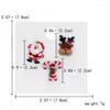 Broches meetvii 3pcs/conjunto pinos de esmalte Santa Claus Natal Broche Kids Year Pin Gift de Natal para Mulheres