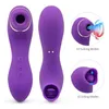 Nxy Vibrators 10 Tongue Licking Sucking Modes Clitoral Sexual Pleasure Stimulator Toy for Women Sex Nipple Pumps Waterproof Massager 220829