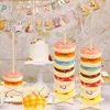 Party Decoration 2022 Houten Donut Holder Huwelijk Verjaardag Donuts Dessert Display Stand Home Table Tare Donuts Racks