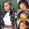 30 Inch Lace Front Human Hair Hd Brazilian 134 Frontal For Black Women Body Wave 4x4 Glueless Pre Plucked Closure Wig6975059