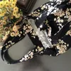 Akşam çantaları 2022 bahar otum Kore moda omuz çantası pamuk çanta siyah kiraz çiçeği bayanlar retro öğrenciler