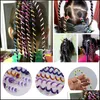 H￥rbulle Maker 6 PCS Lot Colorf Curler Hair Braid For Girl Styling Tools Festival Daily Cute Roller Accesories213s Drop HomeIndaruty Dhwig