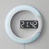 Wandklokken 2022 Room Decor Modern Luxury USB LED Digital Horloge 3D Kids cadeau 24 uur Clock Home Decoratie