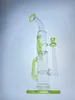 Klare und grüne Bong Glaspfeife 14mm Joint Factory Outlet Willkommen auf Bestellung