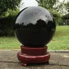 装飾的な置物天然黒黒殻球大きなクリスタルボールヒーリングストーンジェムストーン30mm/40mm/50mm家の装飾
