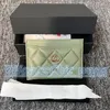 Luxus -Brieftaschen Designer -Kartenhalter Marke mit Originalbox -Geldbörsen Womens Mens Wallet Caviar Lambleder Ledermünze Key Beutel -Karteninhaber Seriennummer1380547