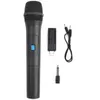 Mikrofony Uniwersalne ręczne VHF bezprzewodowe mikrofon USB MIC MIC i gra do śpiewu Professional Microfon T220916