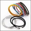 Andra armband l￤der smycken armband mti f￤rg tv￥ ringkvinnor armband legeringsl￥s rep kedja droppleverans 2021 dhseller2010 dhewu