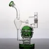 Recycler Water Bong Pijpen Blue Glazen Hookahs Bubbler Fab Eggolie Dab Rig Exosfeer Rookaccessoires Percolator Shisha Pijp met 14 mm gewricht