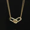 U-shaped Pendant Necklaces Designer Sweater Clavicle Chain Women Fashion Jewelry Gift