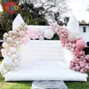 outdoor activities 13x13ft 4x4m Inflatable Wedding Moon House Jumping Bouncer White Bounce House Birthday party Air Jumper Bouncy Castle