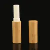 Tubos naturais de bálsamo de bambu de bambu 3G Case de desodorante de tubo de batom DIY vazio para recipientes de cosméticos para recipientes cosméticos