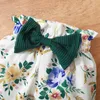 Kledingsets Baywell Autumn Born Baby Girl 3pcs/Set Clothing Set Ruffled Sleeve Romper Topfloral Print Pantsheadband Infant Deskleding 220916