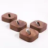 Jewelry Pouches Walnut Wood Ring Display Jewellery Stand For Rings Exhibitor Case Holders Juwellery Organizer Tray