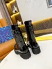 Botas curtas femininas de designer famoso combinação de molde a vácuo avançado sola meias elásticas e sapatos tecido de malha respirável e livre de deformação 0719