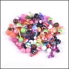 Navelklockknapp ringer Rainbow Color Acrylic Navel Nail smycken M￤n kvinnor Polychromatic Ring Fashion Body Piercing eller DHSeller2010 DHQUB