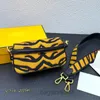 Designers Women Baguette Bags Luxurys Shoulder Bag Retro Fashion Item Underarm Tote Purse Crossbody Vintage High Quality yellow Classic tiger stripes 2022