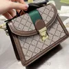 Women Ophidia Crossbody Bag Mini Handbags Purse Canvas Letters Red Green Striped Webbing Buckle Design Fashion Letters Gold Hardware Shoulder Bags 2022