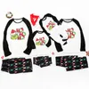 Christmas Home Clothing Passender Pyjama, rot/schwarz, klassisches bedrucktes Nachtwäsche-Set für Damen/Herren/Kinder/Baby
